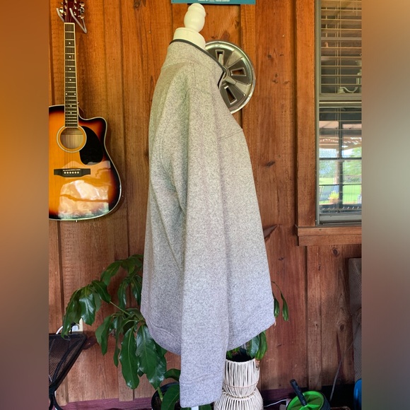 Eddie Bauer Gray Radiator Fleece Quarter Snap Button Pullover Size XL - Picture 6 of 12